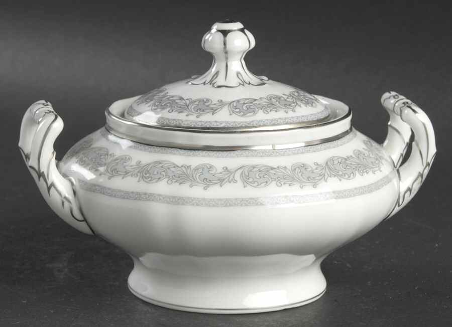 Argenta Sugar Bowl & Lid by Franconia-Krautheim & Adelburg-1