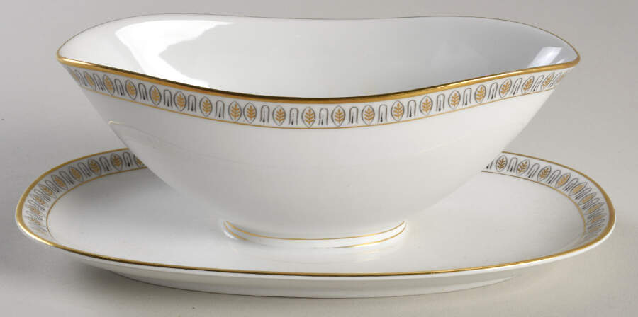Athena Gravy Boat with Attached Underplate by Franconia-Krautheim & Adelburg-1