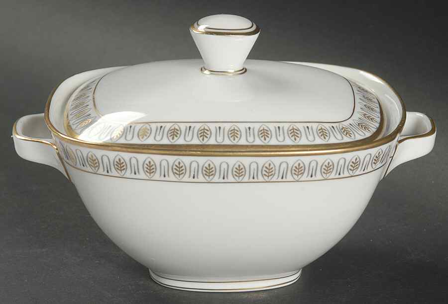 Athena Sugar Bowl & Lid by Franconia-Krautheim & Adelburg-1