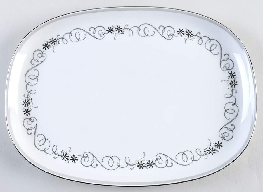 Barcarole 14" Oval Serving Platter by Franconia-Krautheim & Adelburg-1