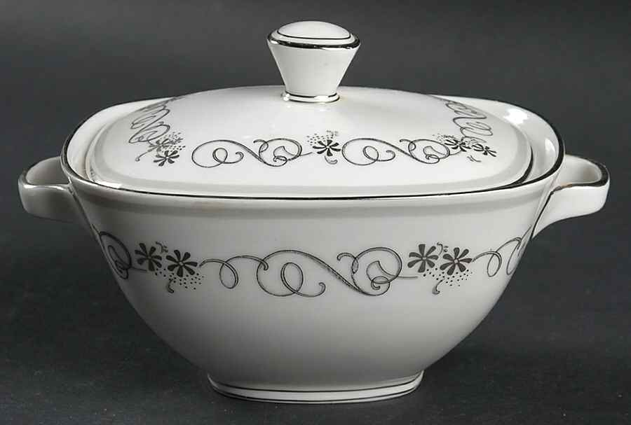 Barcarole Sugar Bowl & Lid by Franconia-Krautheim & Adelburg-1