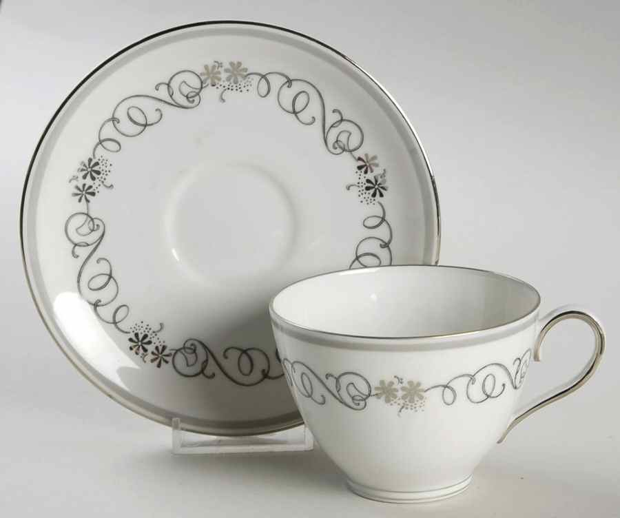 Barcarole Footed Cup & Saucer Set by Franconia-Krautheim & Adelburg-1