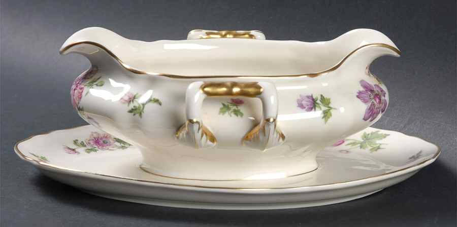 Barbara Gravy Boat with Attached Underplate by Franconia-Krautheim & Adelburg-1