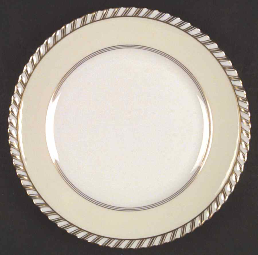 Baronial (White Center) Dinner Plate by Franconia-Krautheim & Adelburg-1