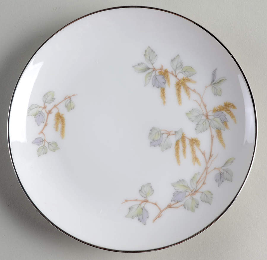 Birch Blossoms (Platinum Trim) Bread & Butter Plate by Franconia-Krautheim & Adelburg-1