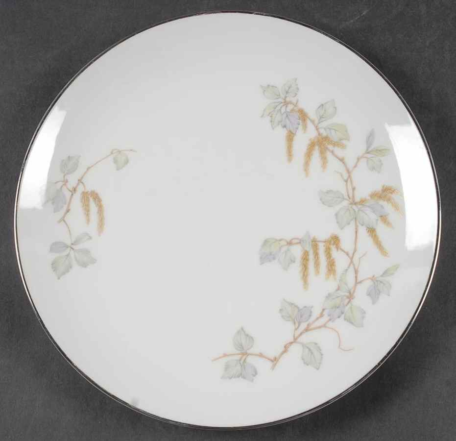 Birch Blossoms (Platinum Trim) Salad Plate by Franconia-Krautheim & Adelburg-1