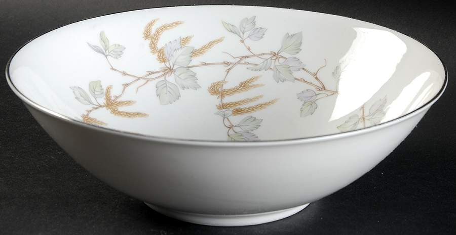 Birch Blossoms (Platinum Trim) 8" Round Vegetable Bowl by Franconia-Krautheim & Adelburg-1
