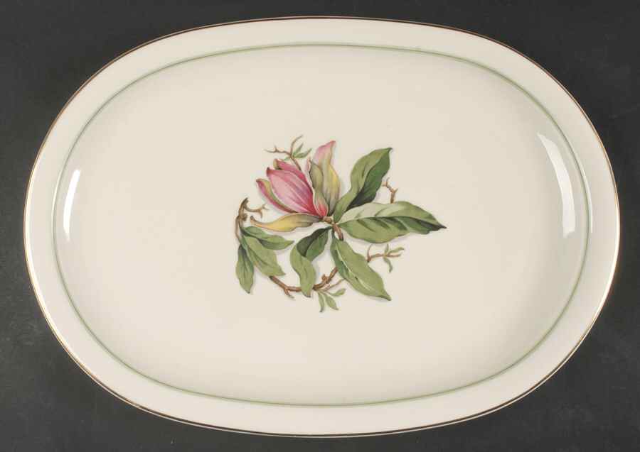 Blossoms of Spring 15" Oval Serving Platter by Franconia-Krautheim & Adelburg-1