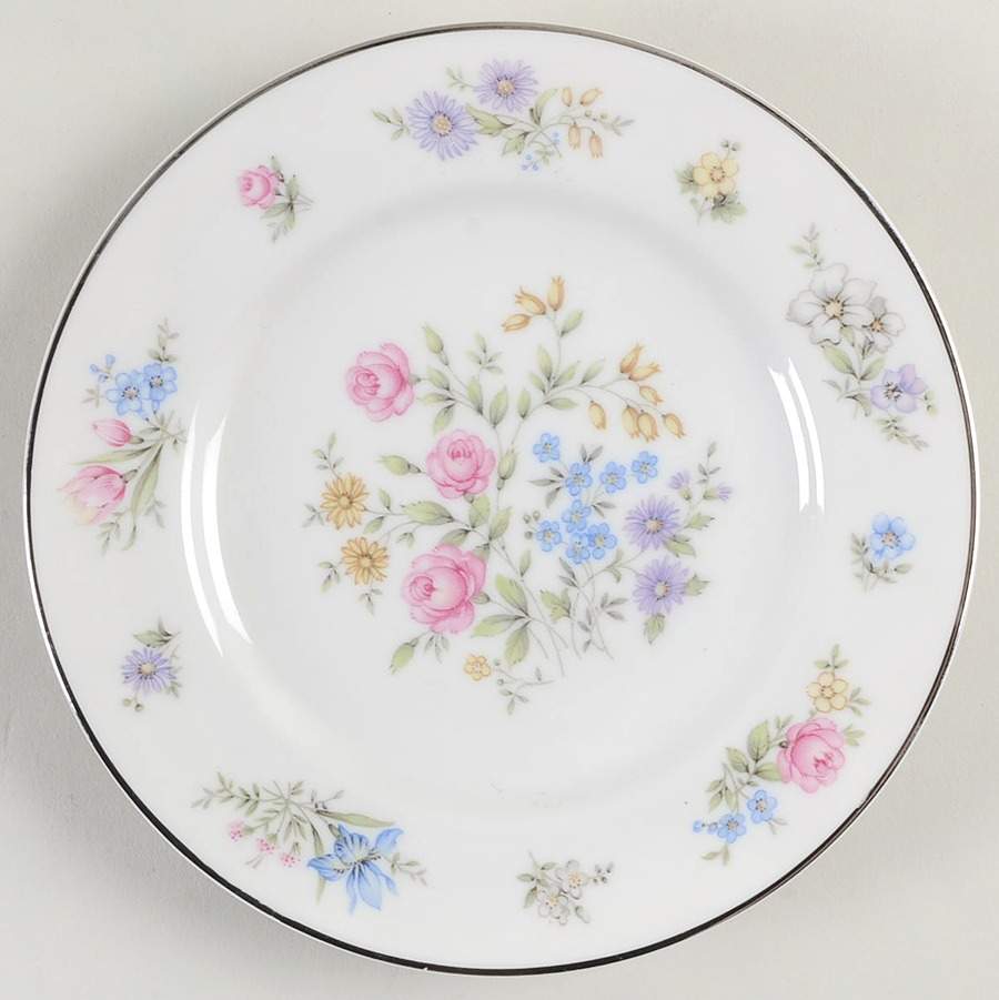 Bouquet Bread & Butter Plate by Franconia-Krautheim & Adelburg-1