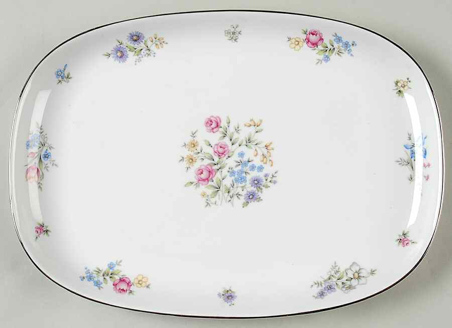 Bouquet 11" Oval Serving Platter by Franconia-Krautheim & Adelburg-1