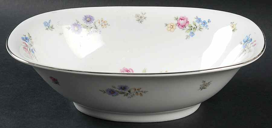 Bouquet 9" Oval Vegetable Bowl by Franconia-Krautheim & Adelburg-1