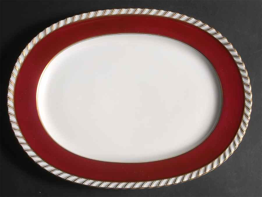 Cardinal 15" Oval Serving Platter by Franconia-Krautheim & Adelburg-1