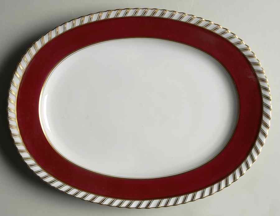 Cardinal 12" Oval Serving Platter by Franconia-Krautheim & Adelburg-1