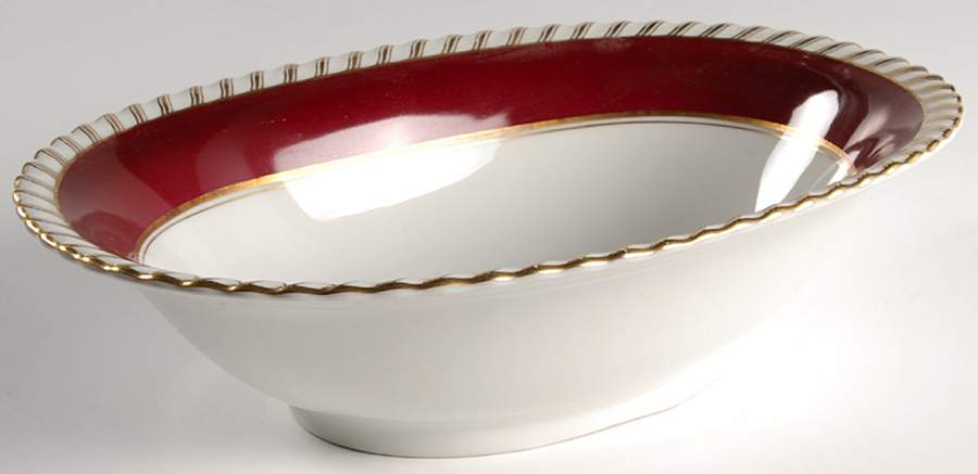 Cardinal 10" Oval Vegetable Bowl by Franconia-Krautheim & Adelburg-1