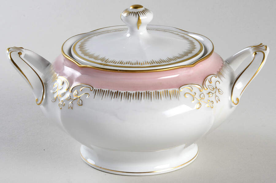 Corinne Sugar Bowl & Lid by Franconia-Krautheim & Adelburg-1