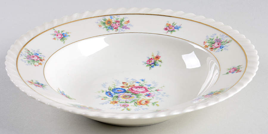 De Rose Rim Soup Bowl by Franconia-Krautheim & Adelburg-1