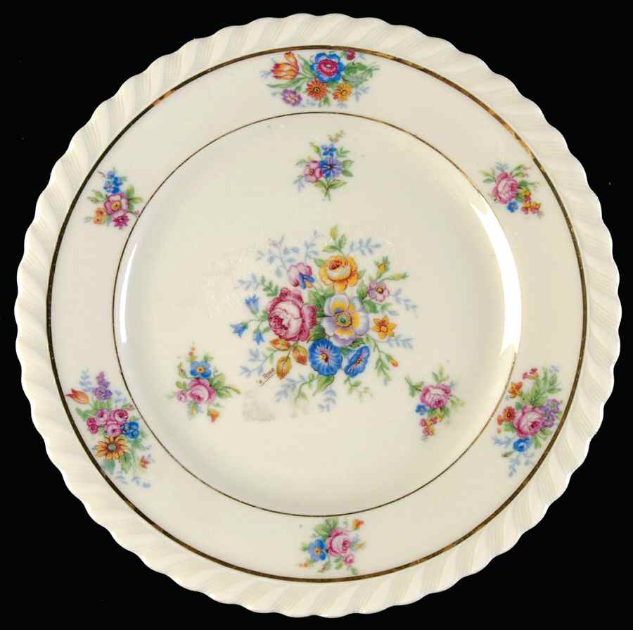 De Rose Bread & Butter Plate by Franconia-Krautheim & Adelburg-1