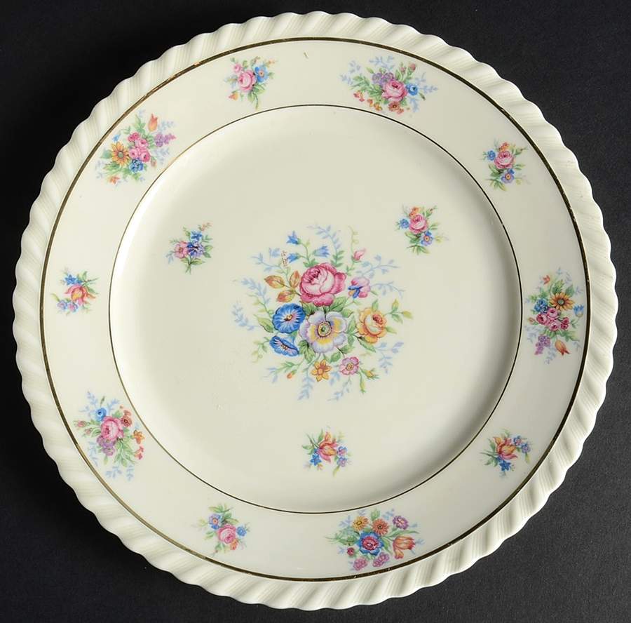 De Rose Salad Plate by Franconia-Krautheim & Adelburg-1