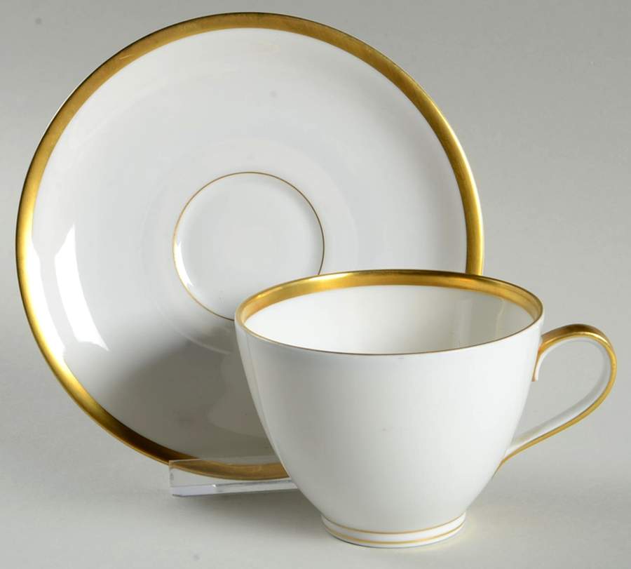 Dorette Flat Cup & Saucer Set by Franconia-Krautheim & Adelburg-1