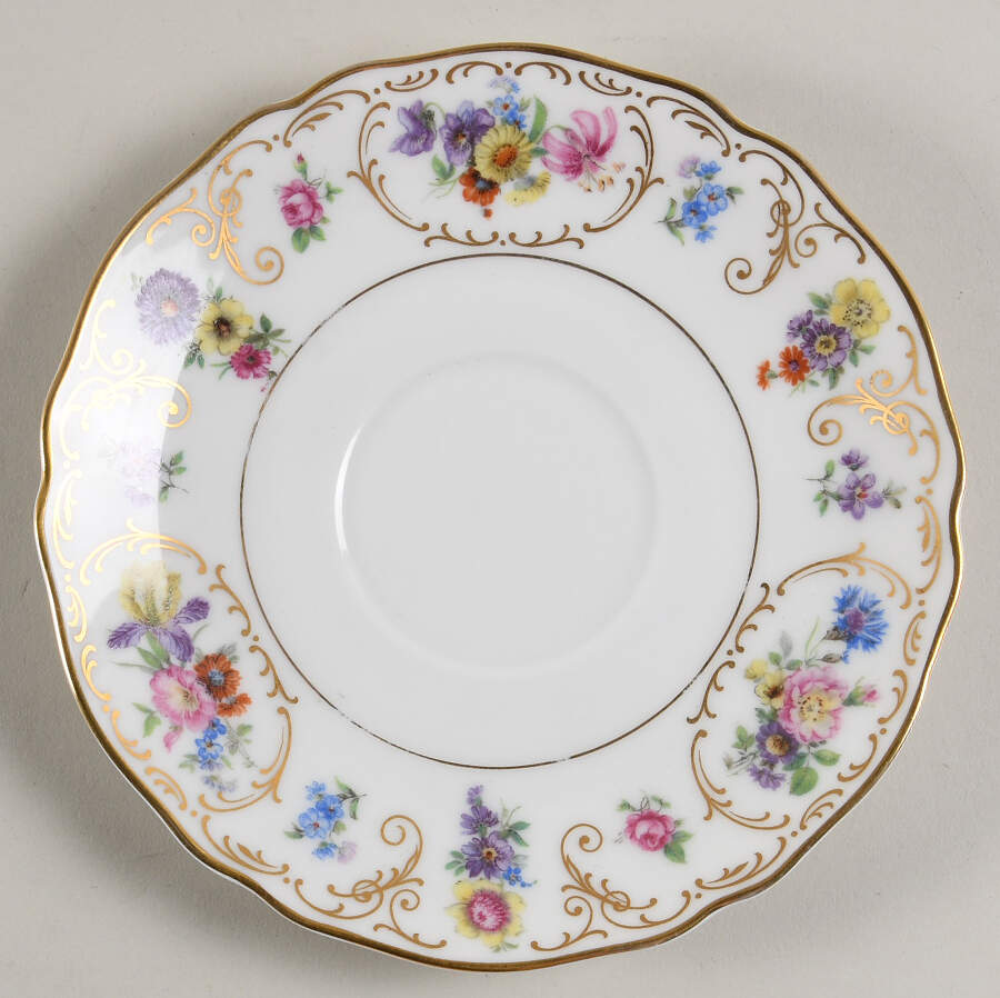 Dresden Flowers Saucer by Franconia-Krautheim & Adelburg-1