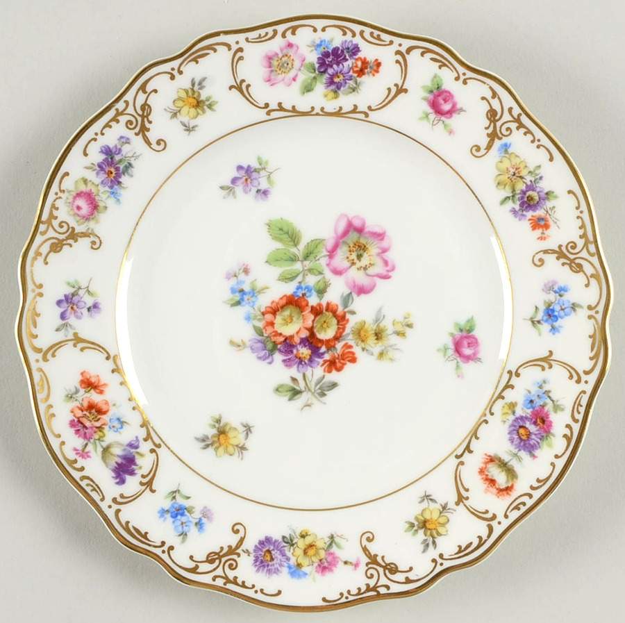 Dresden Flowers Bread & Butter Plate by Franconia-Krautheim & Adelburg-1
