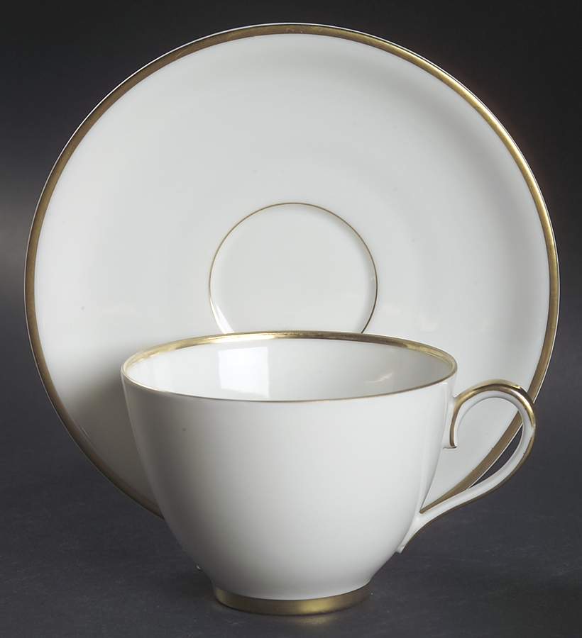 Elegance Flat Cup & Saucer Set by Franconia-Krautheim & Adelburg-1