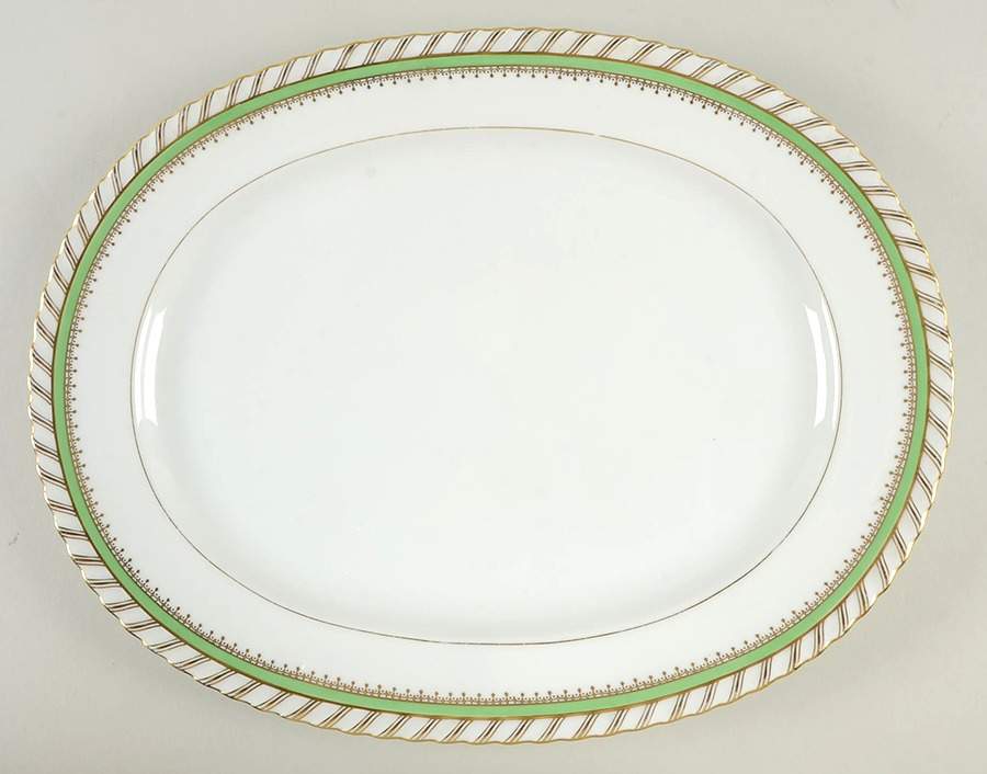 Emerald 15" Oval Serving Platter by Franconia-Krautheim & Adelburg-1