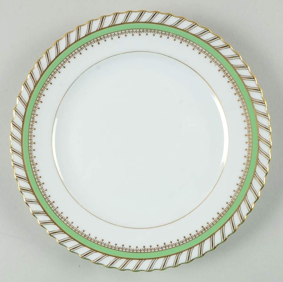Emerald Salad Plate by Franconia-Krautheim & Adelburg-1