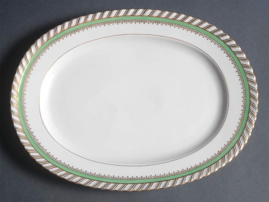 Emerald 12" Oval Serving Platter by Franconia-Krautheim & Adelburg-1