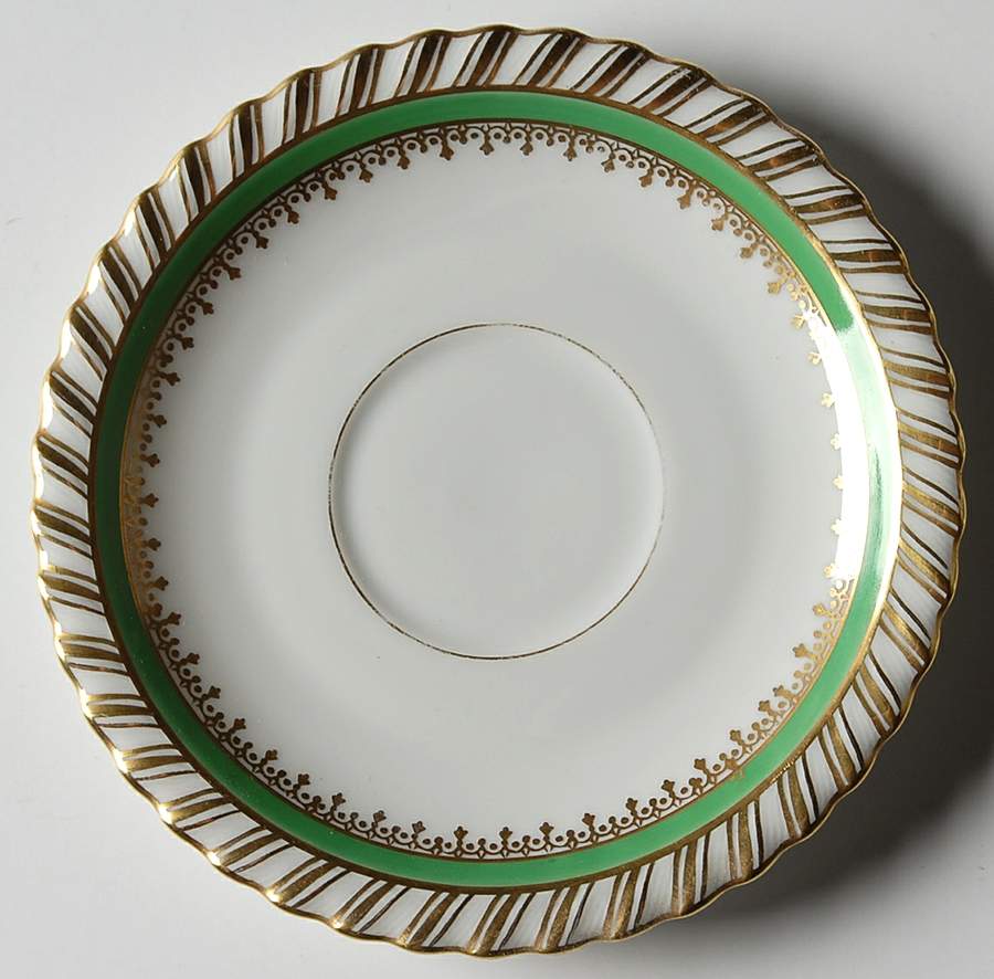 Emerald Saucer for Demitasse Cup by Franconia-Krautheim & Adelburg-1