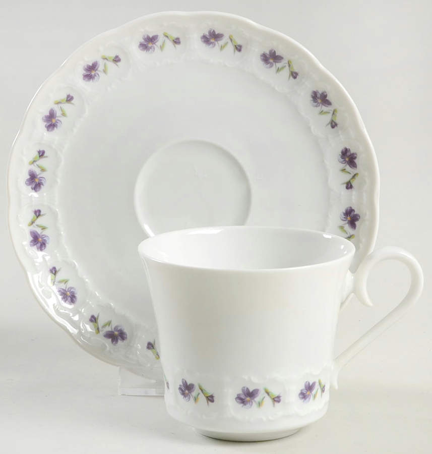 Encore Flat Cup & Saucer Set by Franconia-Krautheim & Adelburg-1