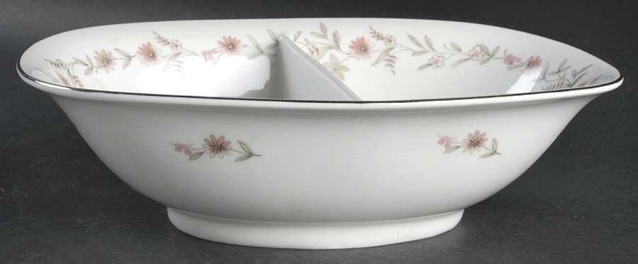Fascination 10" Oval Divided Vegetable Bowl by Franconia-Krautheim & Adelburg-1