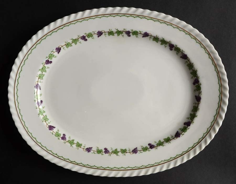 Festive Autumn 13" Oval Serving Platter by Franconia-Krautheim & Adelburg-1