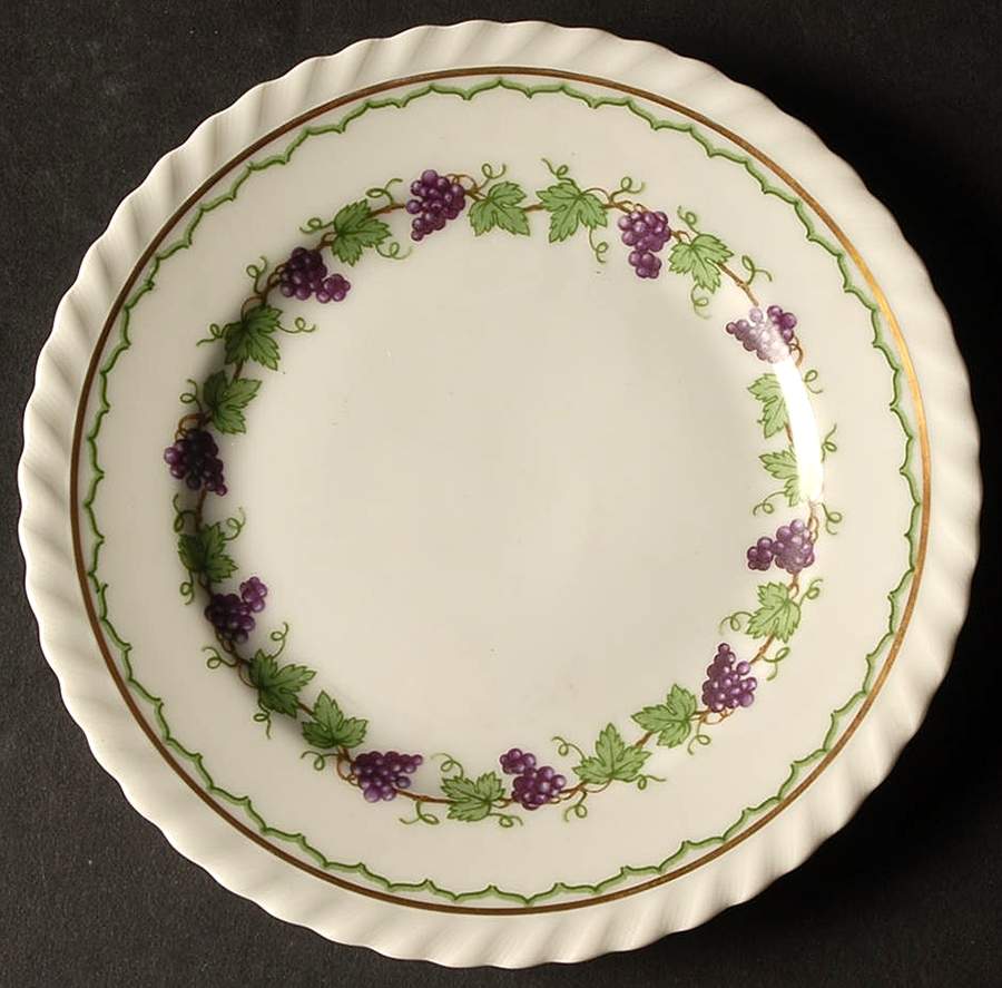 Festive Autumn Bread & Butter Plate by Franconia-Krautheim & Adelburg-1