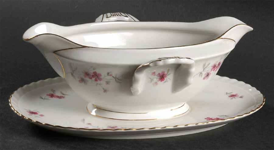 Fiorella Gravy Boat with Attached Underplate by Franconia-Krautheim & Adelburg-1