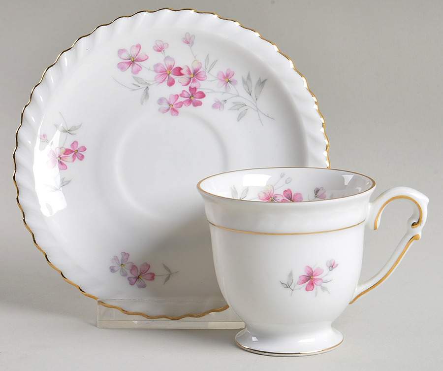 Fiorella Footed Demitasse Cup & Saucer Set by Franconia-Krautheim & Adelburg-1