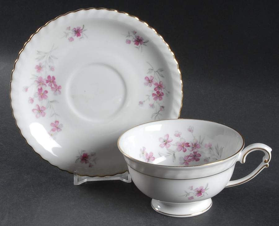 Fiorella Footed Cup & Saucer Set by Franconia-Krautheim & Adelburg-1