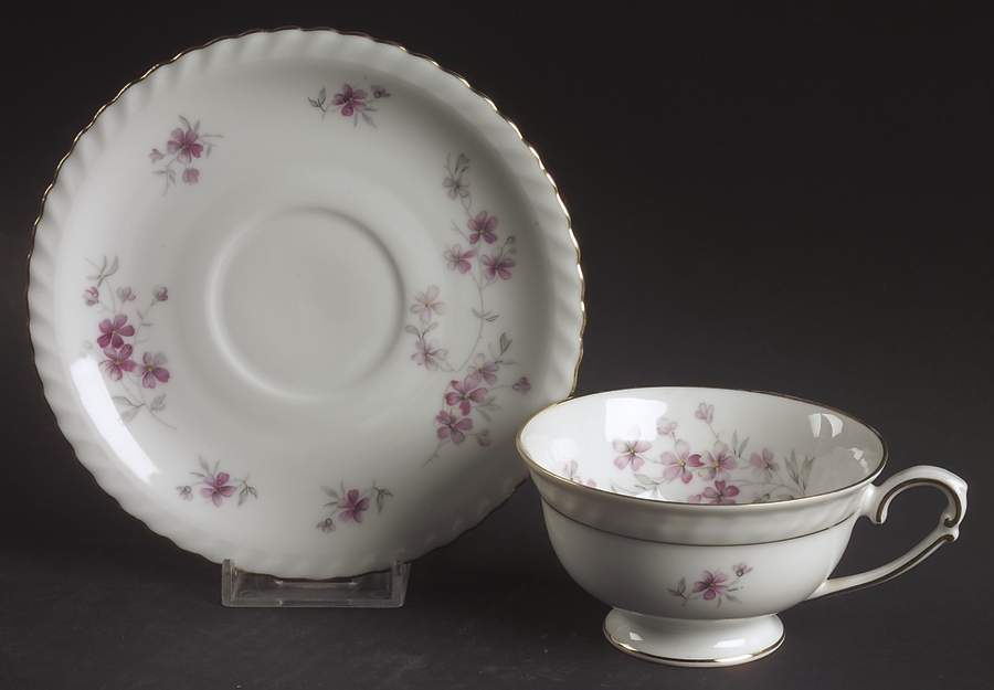 Fiorella Footed Cup & Saucer Set by Franconia-Krautheim & Adelburg-1