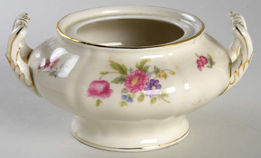 Floria (Cream Background) Sugar Bowl No Lid by Franconia-Krautheim & Adelburg-1
