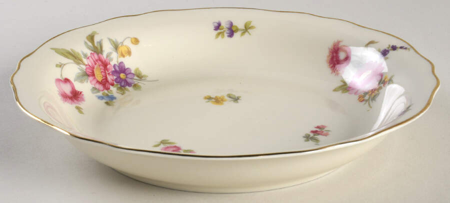 Floria (Cream Background) Coupe Soup Bowl by Franconia-Krautheim & Adelburg-1