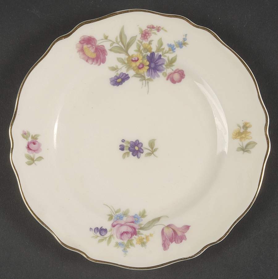 Floria (Cream Background) Bread & Butter Plate by Franconia-Krautheim & Adelburg-1