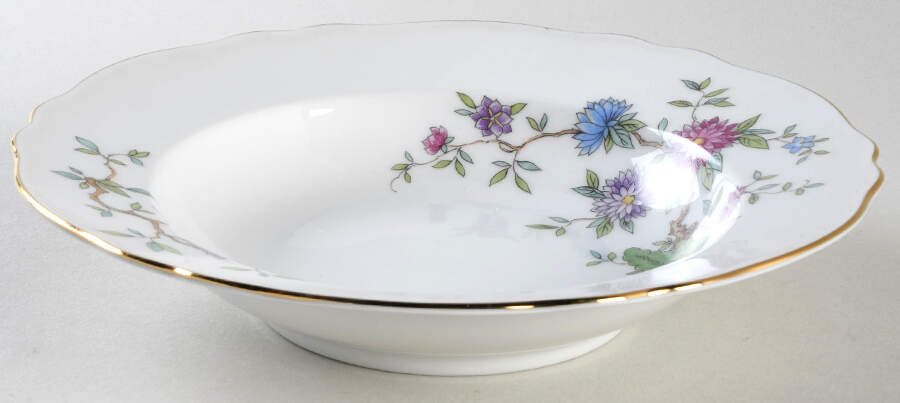 Flower Song Rim Soup Bowl by Franconia-Krautheim & Adelburg-1
