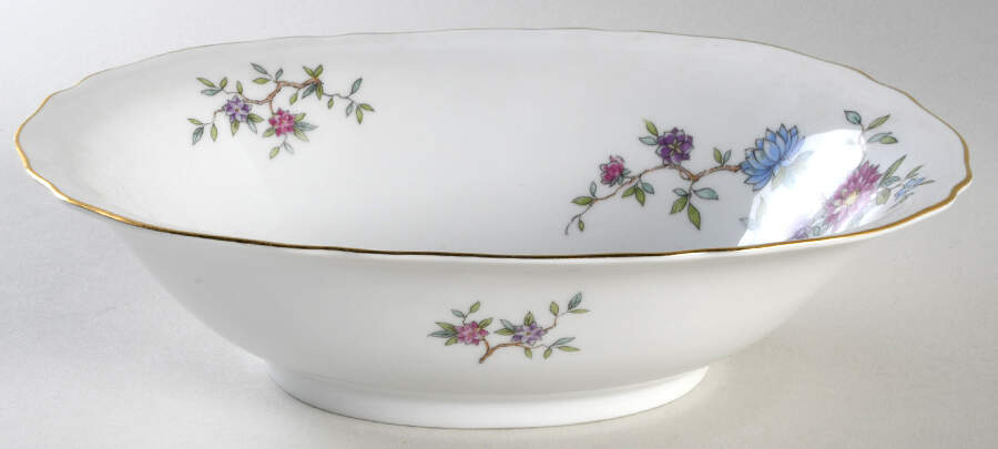 Flower Song 10" Oval Vegetable Bowl by Franconia-Krautheim & Adelburg-1