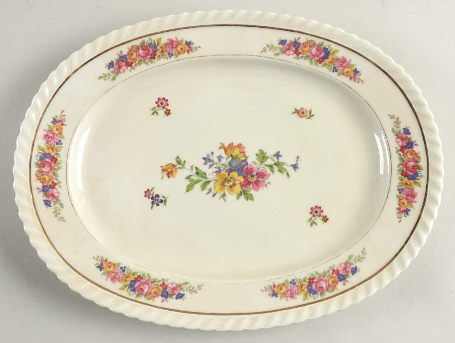 FR1 12" Oval Serving Platter by Franconia-Krautheim & Adelburg-1