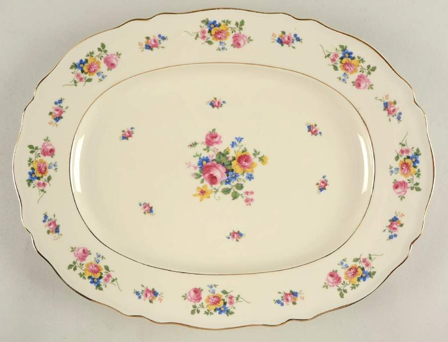 Tosca 15" Oval Serving Platter by Franconia-Krautheim & Adelburg-1