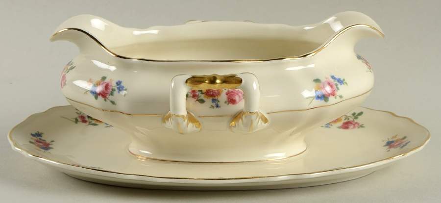 Tosca Gravy Boat with Attached Underplate by Franconia-Krautheim & Adelburg-1