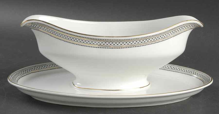 7187 Gravy Boat with Attached Underplate by Franconia-Krautheim & Adelburg-1