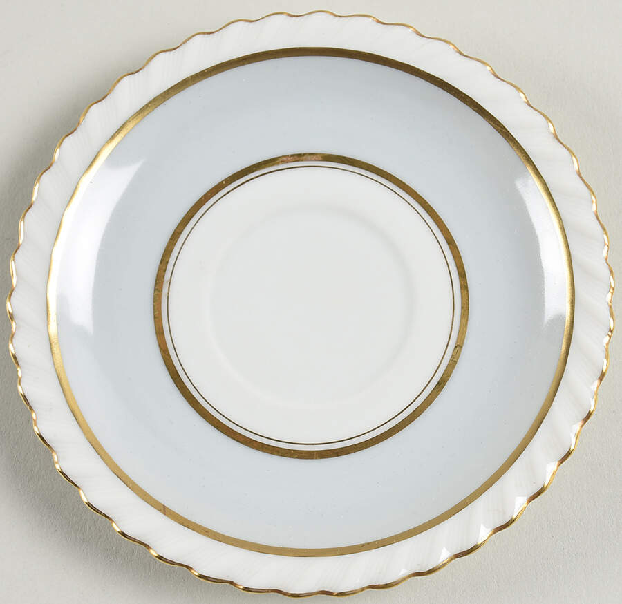 French Gray Saucer for Demitasse Cup by Franconia-Krautheim & Adelburg-1