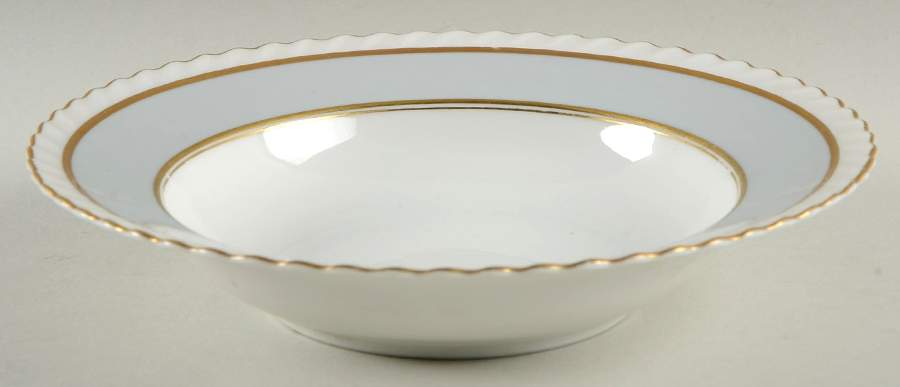 French Gray Rim Soup Bowl by Franconia-Krautheim & Adelburg-1