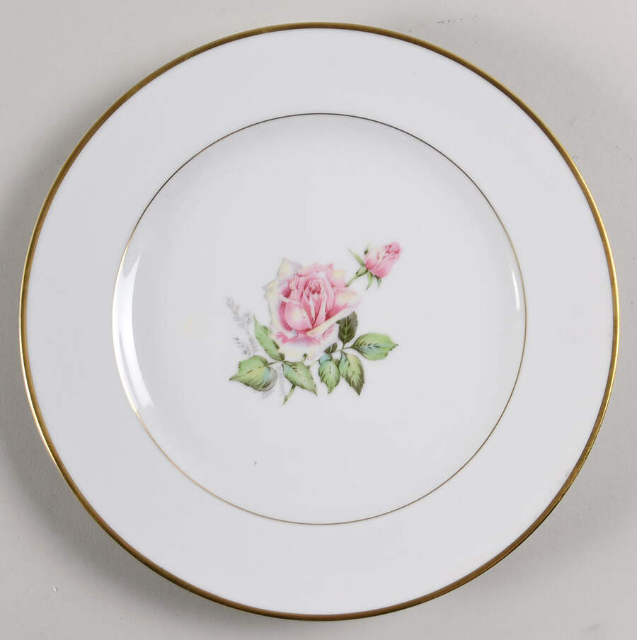 Franconia Rose Luncheon Plate by Franconia-Krautheim & Adelburg-1